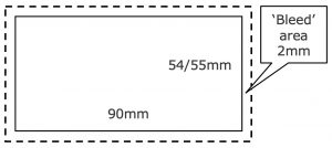 Business Card Dimensions With Bleed